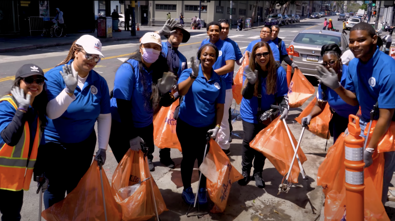 Church of God in San Francisco cleans up downtown San Francisco