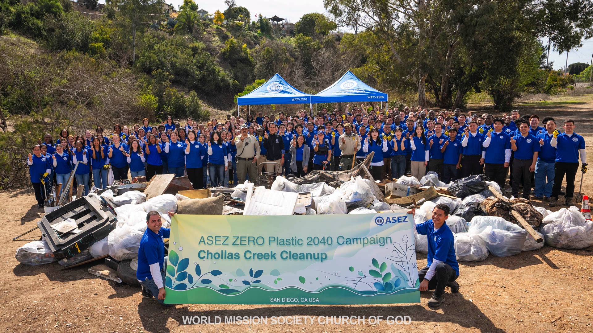 Read more about the article Chollas Creek Clean up for ASEZ Zero Plastic Campaign